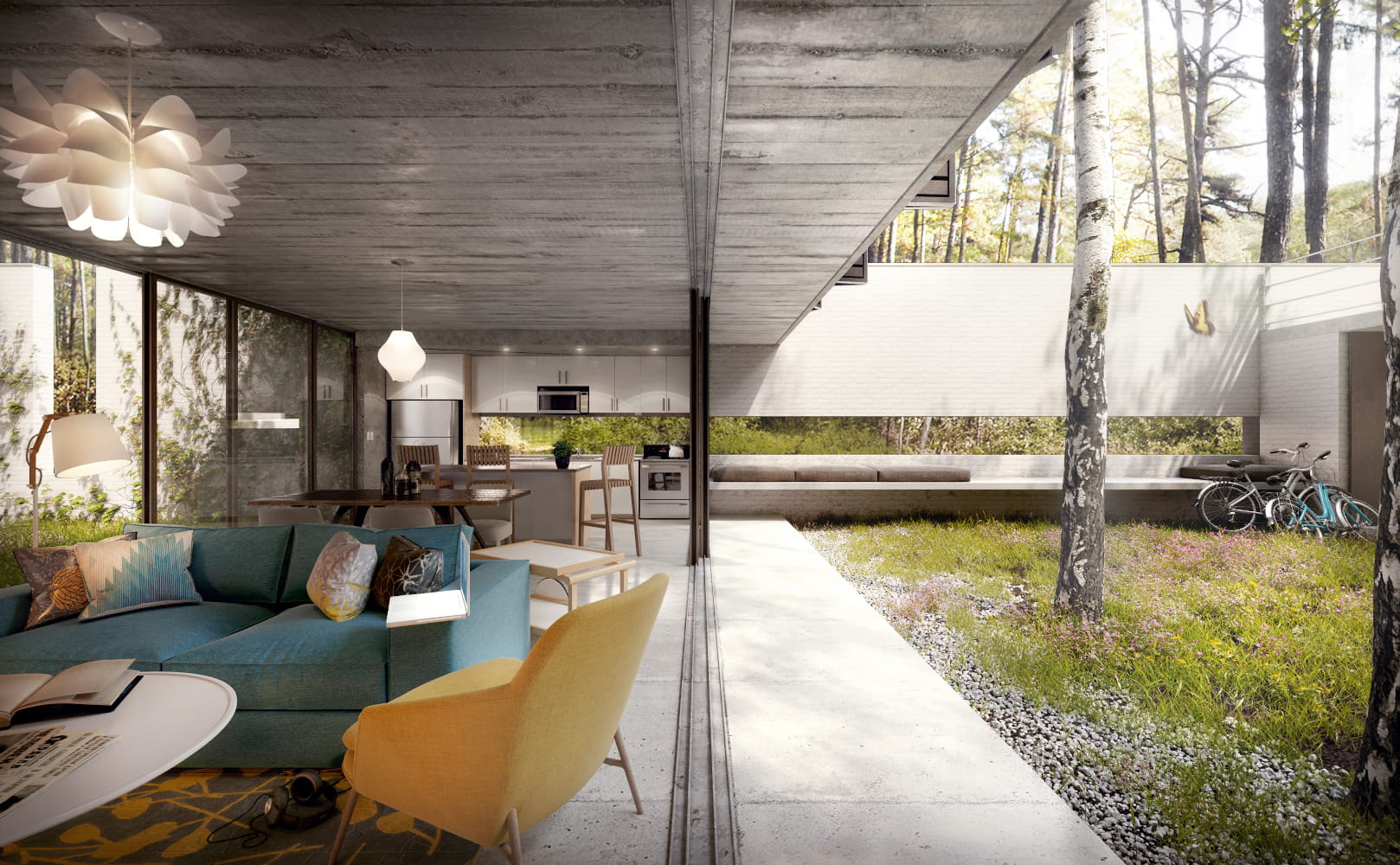 open-space-house-in-the-woods