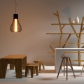Wooden furniture models.