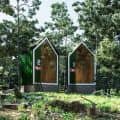 Green cabins