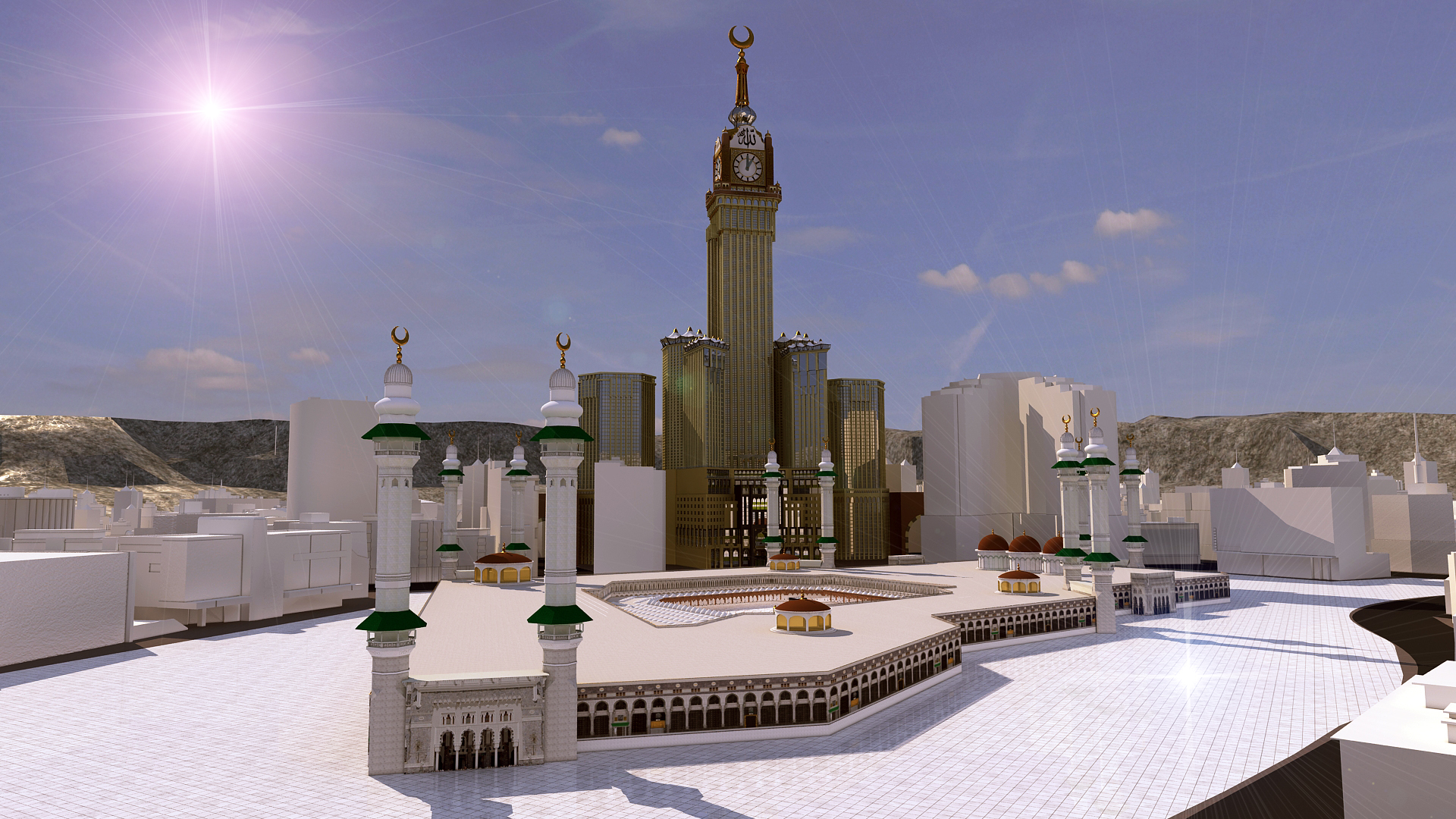 3 мекка. Кааба в Мекке. Масджид Аль-харам (Запретная мечеть) в Мекке. Башня Абрадж Аль-Бейт. Кааба минареты.