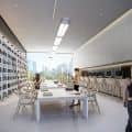 Library Interior Rendering