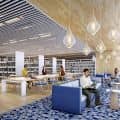 Library Interior Rendering