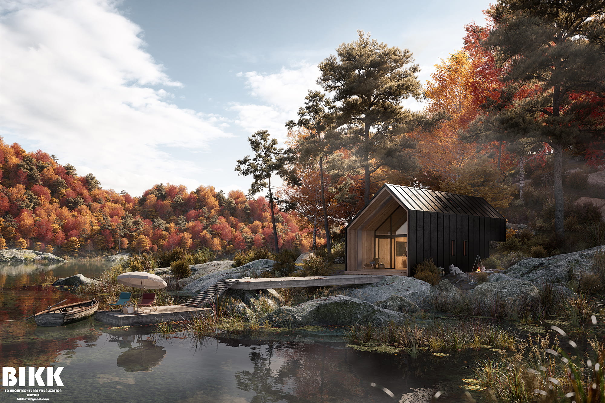 cabin-in-autumn-wood