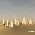 CGI Nubian Pyramids