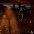 Sauron in Mordor-combat simulation with Isildur Lord of the Rings