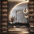 Lifestyle CGI of a Black Tap in a Luxurious Bathroom