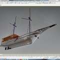 detailing phinisi schooner
