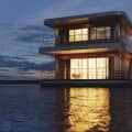 Houseboat in Moscow,Russia. Exterior for Whitewill