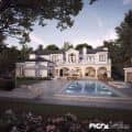 3D Villa Exterior View