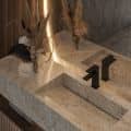 Lifestyle CGI of a Black Tap in a Luxurious Bathroom