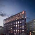 Hotel Archirectural Rendering. Night view3