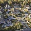 3D Landscape Exterior Rendering for Classic Cottage Houses