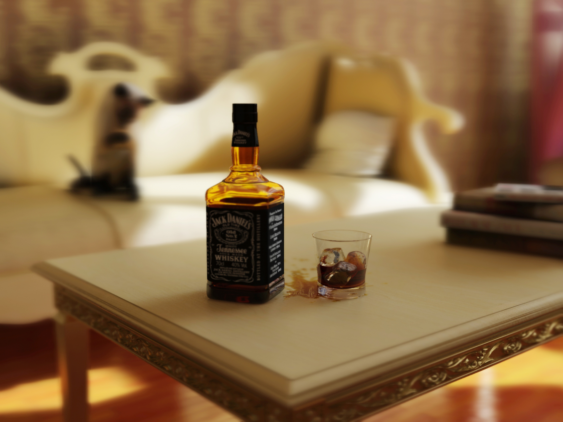 Фото виски на столе в домашних условиях