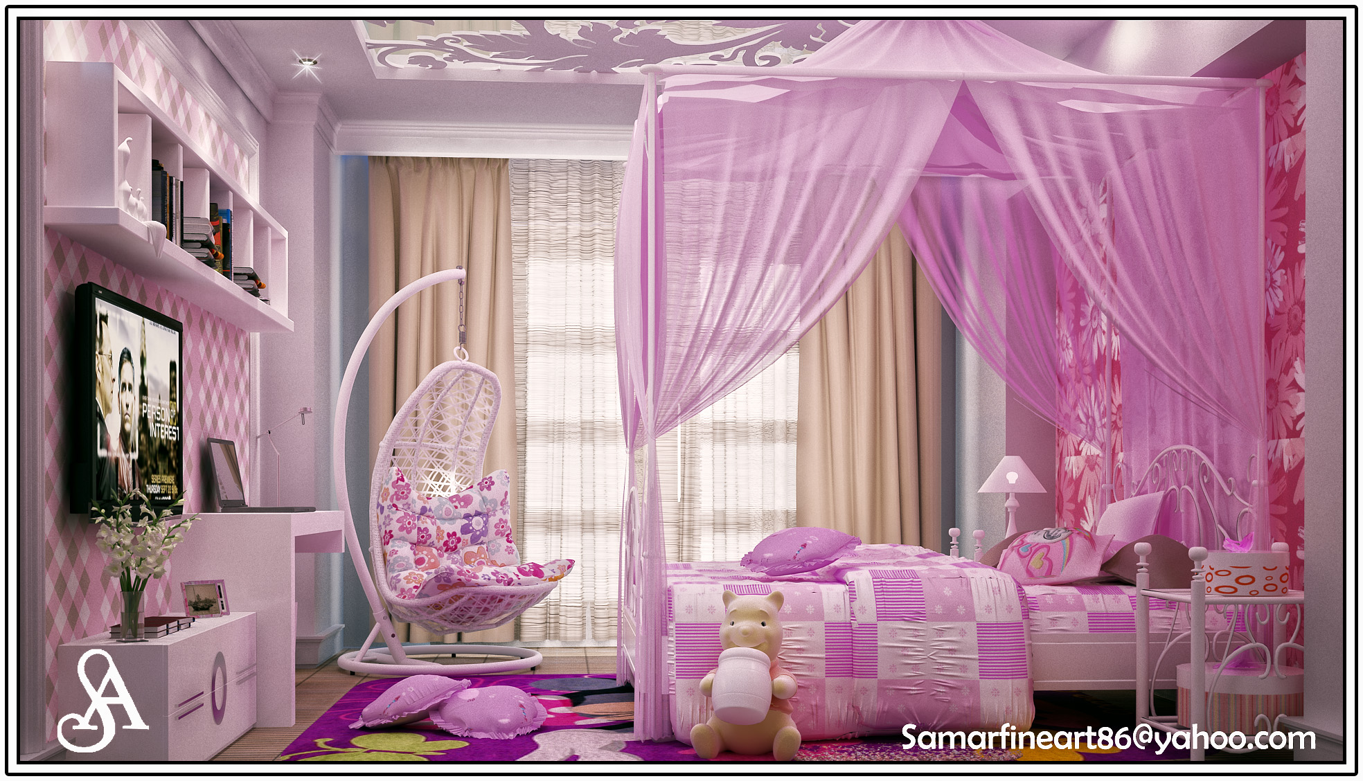 pink-girly-room