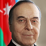 CG / 3D portrait of President of Azerbaijan, Heydar Aliyev