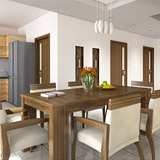 Sunny interior visualisation - dining room