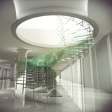 Concept Glass Spiral Staircase Close