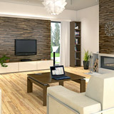 Sunny interior visualisation - sitting-room