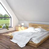 Sunny interior visualisation - bedroom