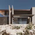 A Striking Architectural Rendering for a Mansion in Nevada Desert   
