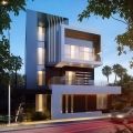  A 4-Storey Residential Villa with Roofdeck