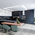 Modern Black And White Kitchen