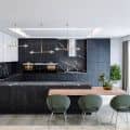 Modern Black And White Kitchen