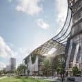 Business center. Hannover. One render - Sunny atmosphere