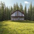 House on the hill forest  -Corona render-