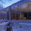Farnsworth House in winter
