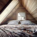 Snug Attic Bedroom (Interior Visualization)
