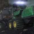 Forestry tire tracks in action