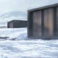 Snowing cabin