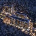 Kufri Housing night view with snow