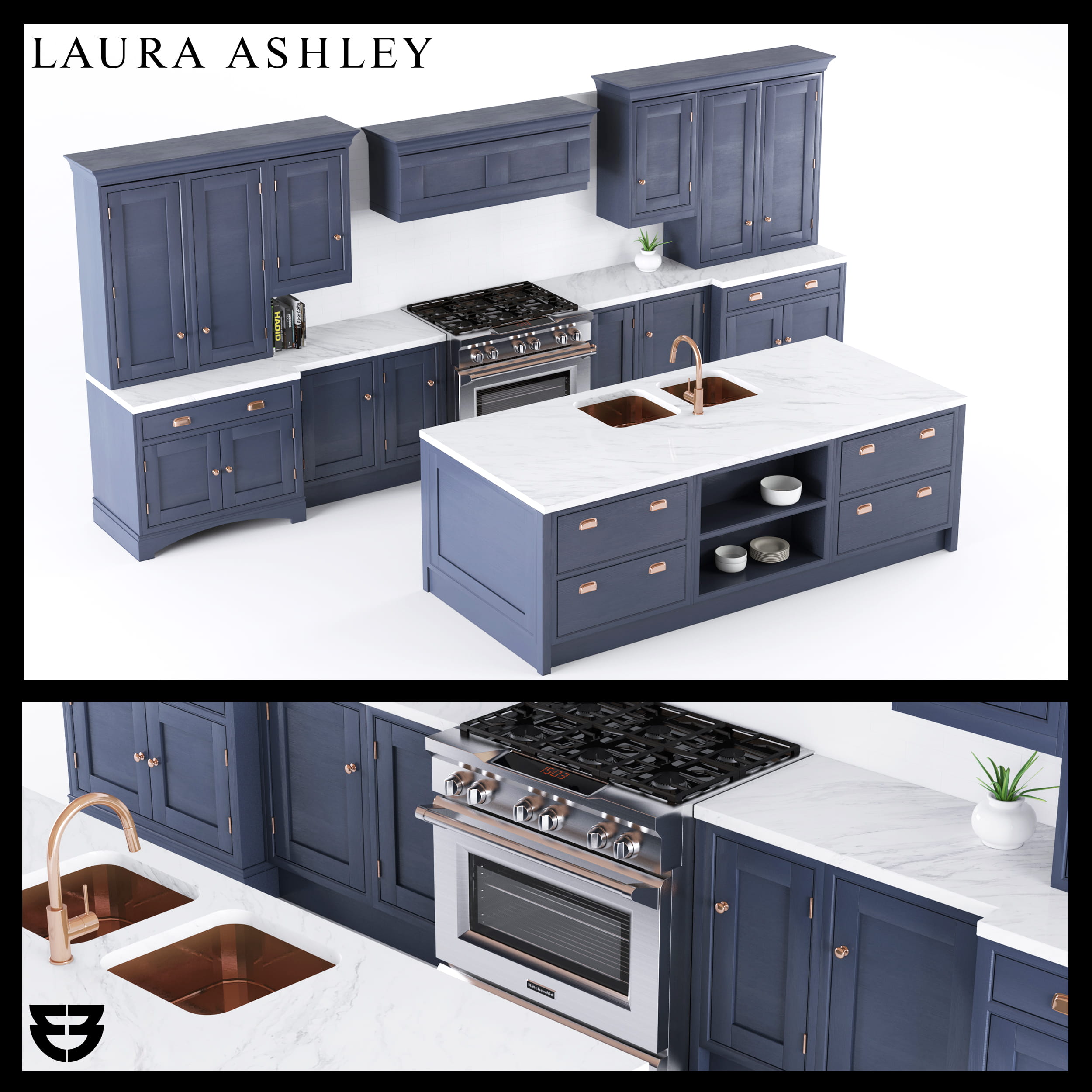 laura-ashley-helmsley-kitchen-3d-model