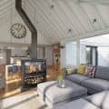 3D Bungalow Interior Rendering