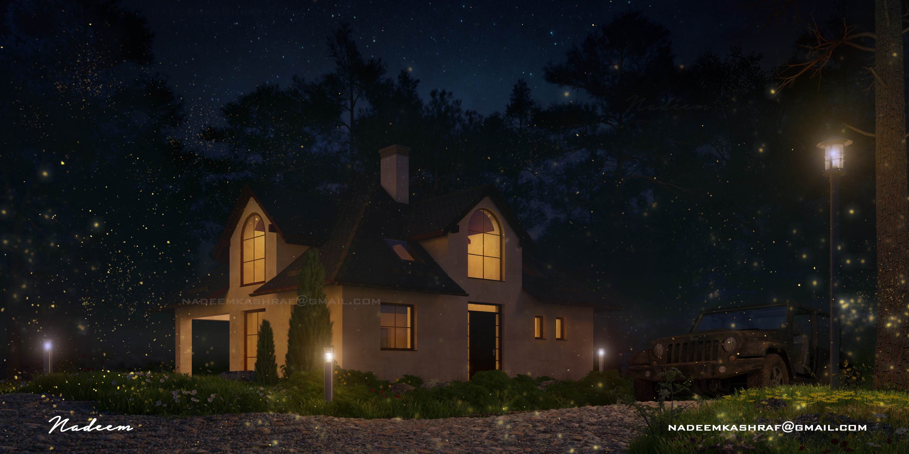 night-cottage