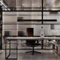 Visualization of the office interior in loft style