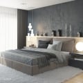 Interior of modern bedroom (3ds max, V-ray, PS) 