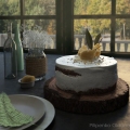 3D model of pear cake