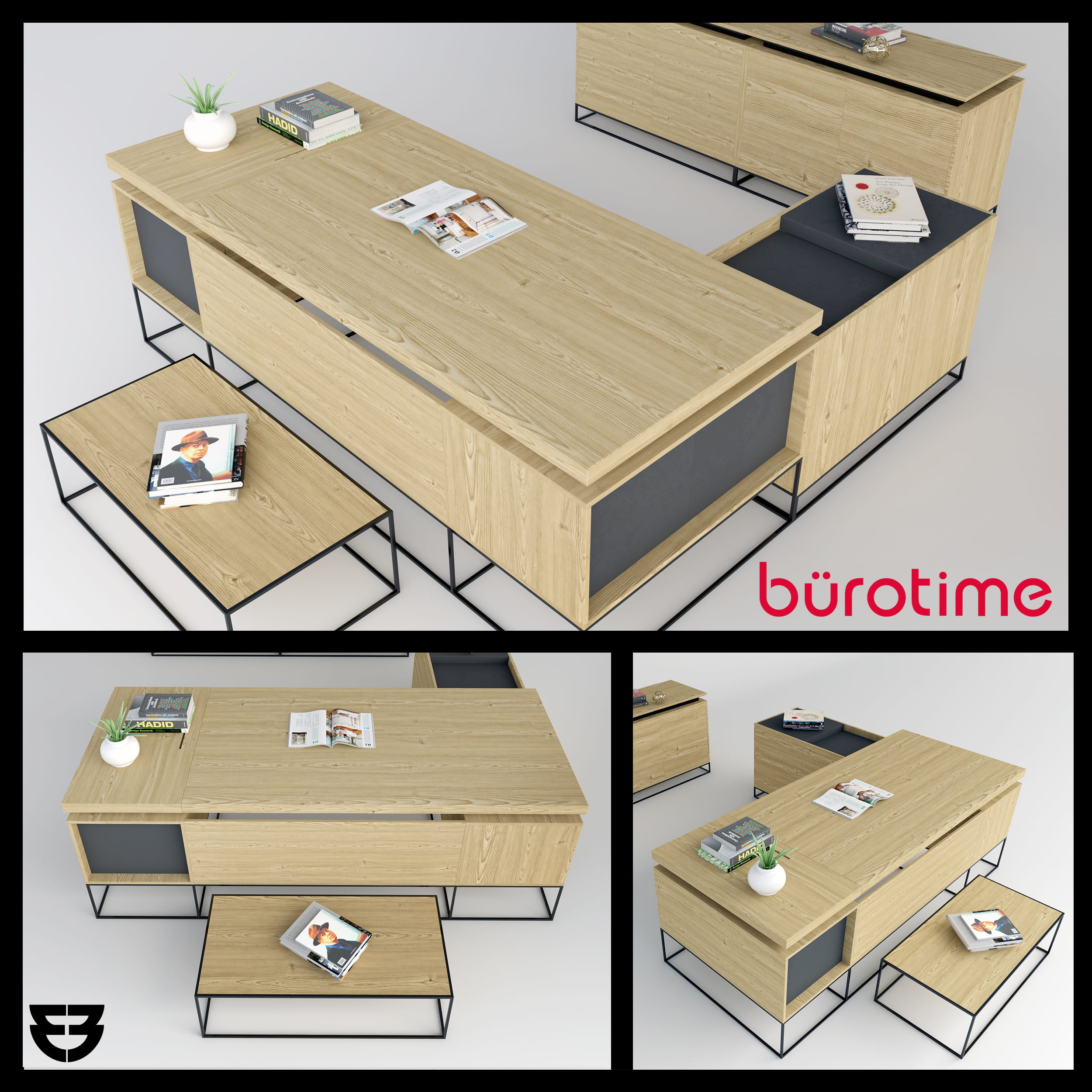 burotime-grid-boss-executive-table-3d-model