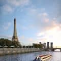Eiffel Tower from river