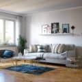 Scandinavian Living Room in Winter
