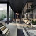 Black villa interior Design