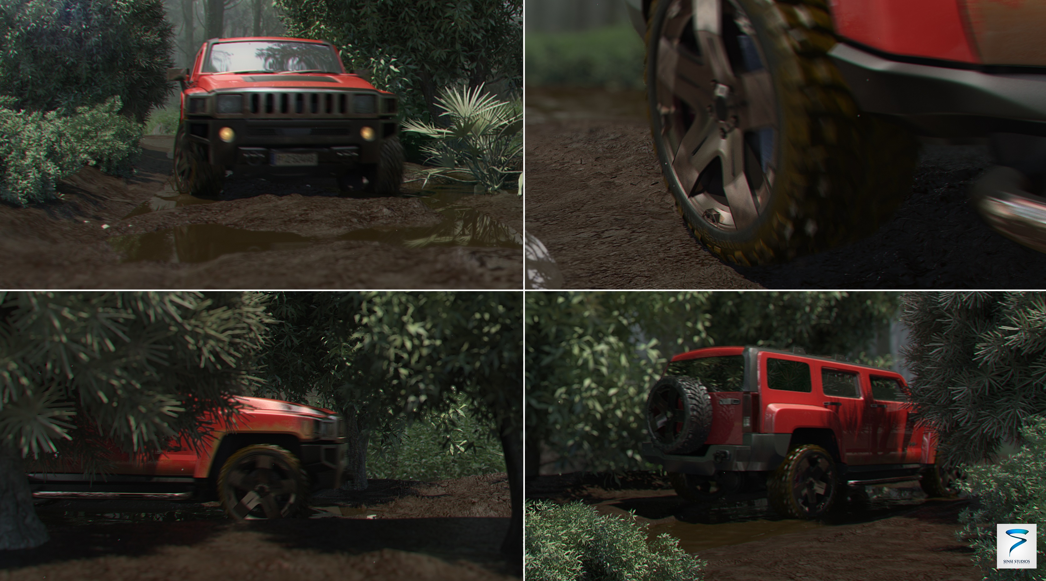 hummer-h3-in-forest-animation-