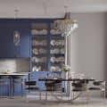 Kitchen interior 3D visualization