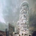 Exterior Rendering for a Skyscraper Design
