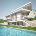 Architectural visualizations of a single house in Barcelona