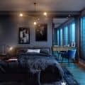 blue lighting