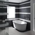 black bathroom